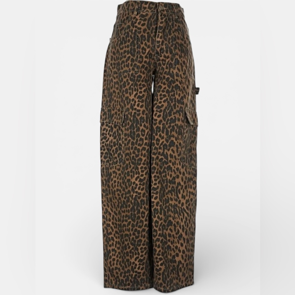 Damson Madder Cargo Jeans Leopard UK 8 / US 4 - Picture 11 of 16